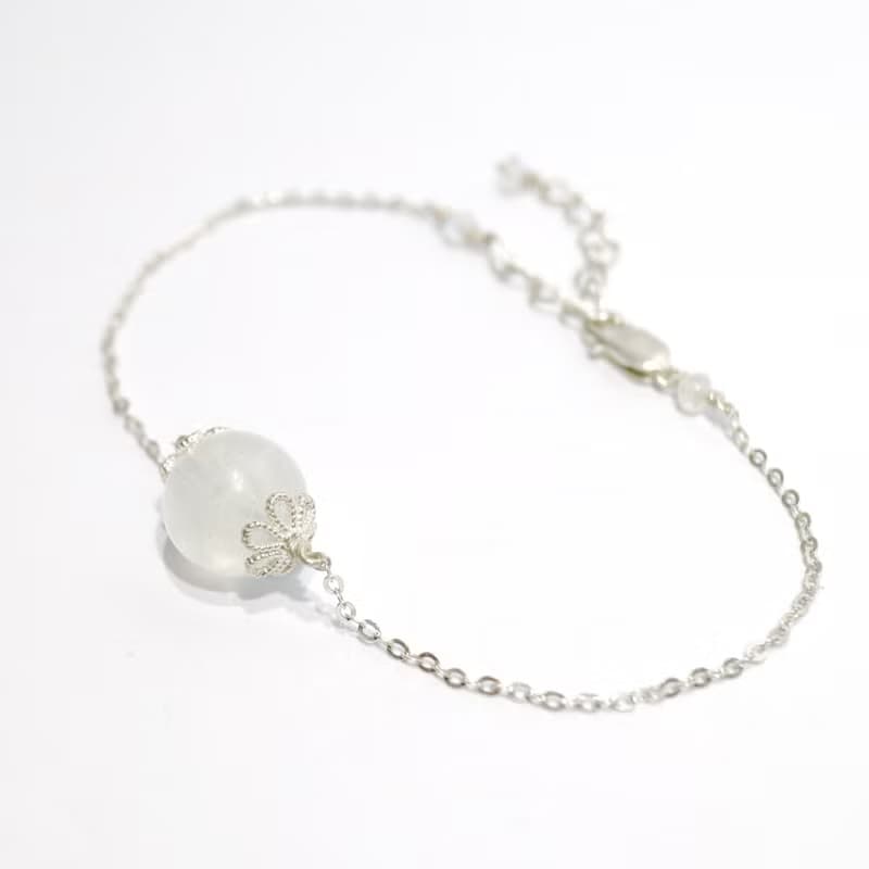 藍彩月光石純銀手鍊 Moon Stone silver braclet