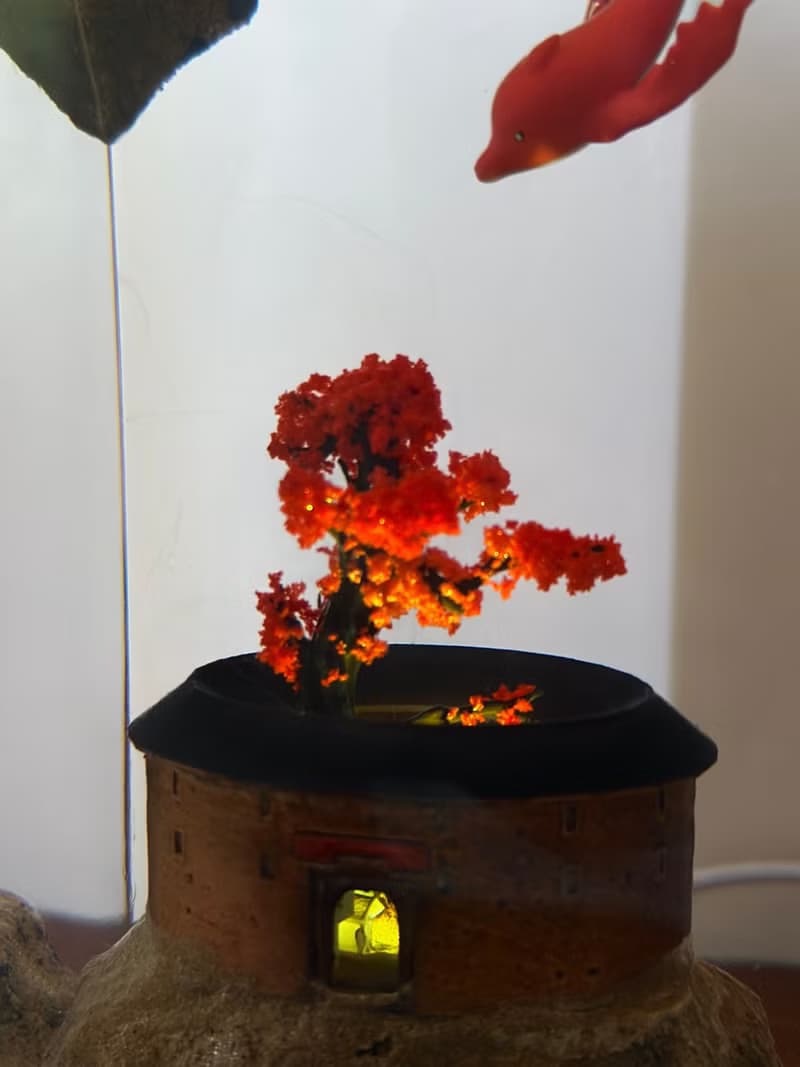 國風文創禮品【鯤】大魚海棠 創意裝飾擺件樹脂夜燈