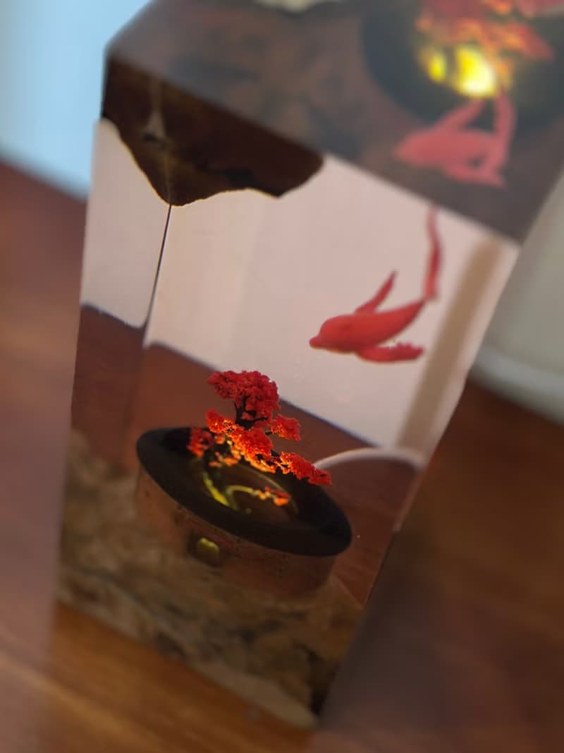 國風文創禮品【鯤】大魚海棠 創意裝飾擺件樹脂夜燈