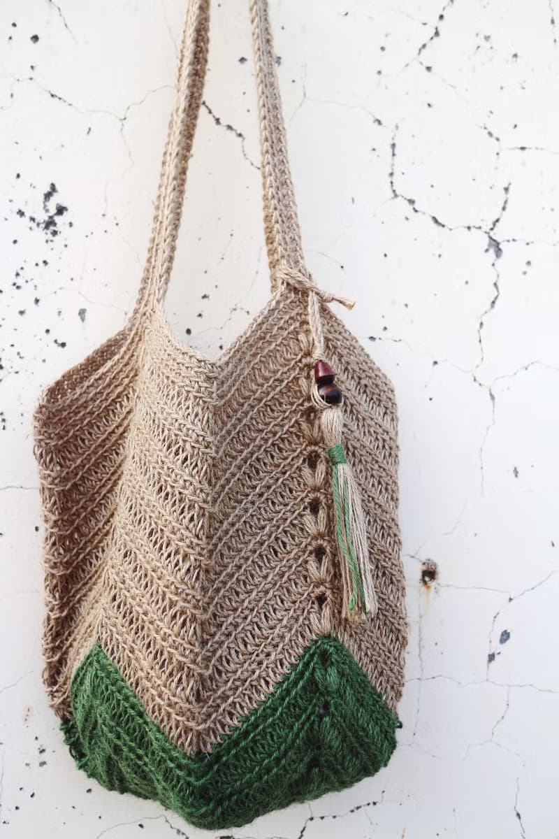 【現貨】Handmade手工編織/黃麻繩編織/購物袋/肩背包/麻繩包