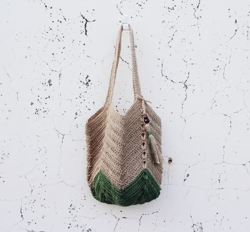 【現貨】Handmade手工編織/黃麻繩編織/購物袋/肩背包/麻繩包