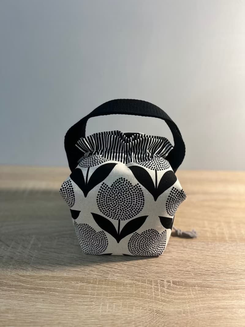 【 接單製作】暮光花影立體便當袋