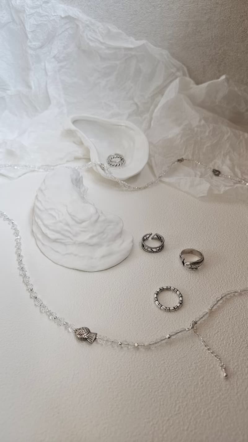 (多圈)(天然石水晶手鍊)(白水晶x赫基蒙白水晶x淡水珍珠x白蝶