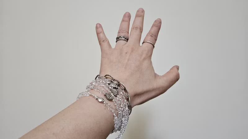 (多圈)(天然石水晶手鍊)(白水晶x赫基蒙白水晶x淡水珍珠x白蝶