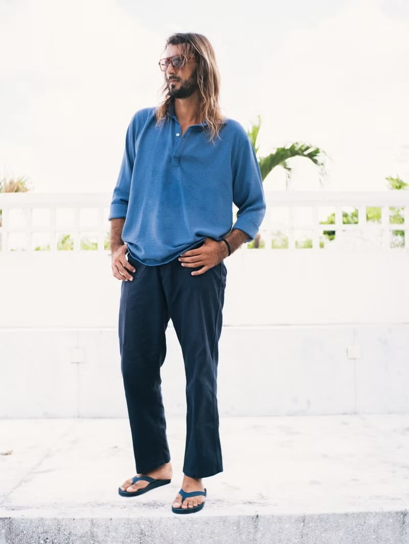 【春夏新品】indosole 環保拖鞋 Easy Living  深海藍 男