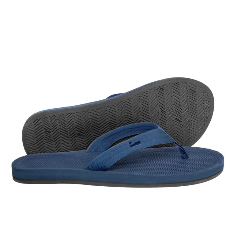 【春夏新品】indosole 環保拖鞋 Easy Living  深海藍 男