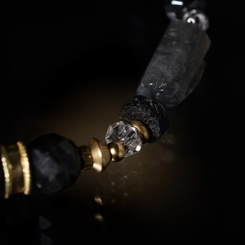 創作者 l 火山岩藍光拉長石手鍊 C1717