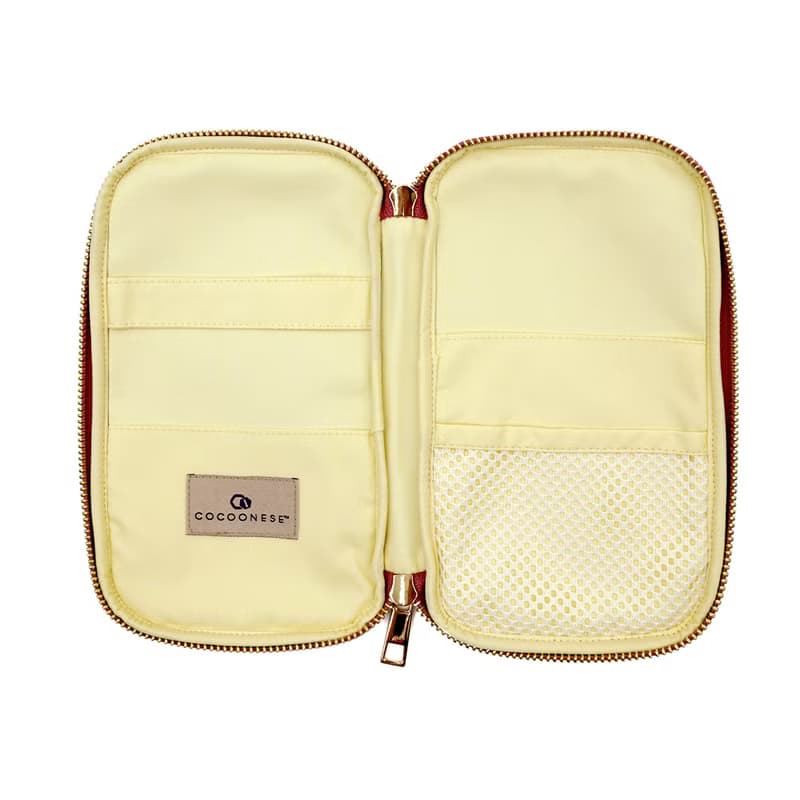 【新加坡製】拉鍊護照 收納包 - 扇宇 粉