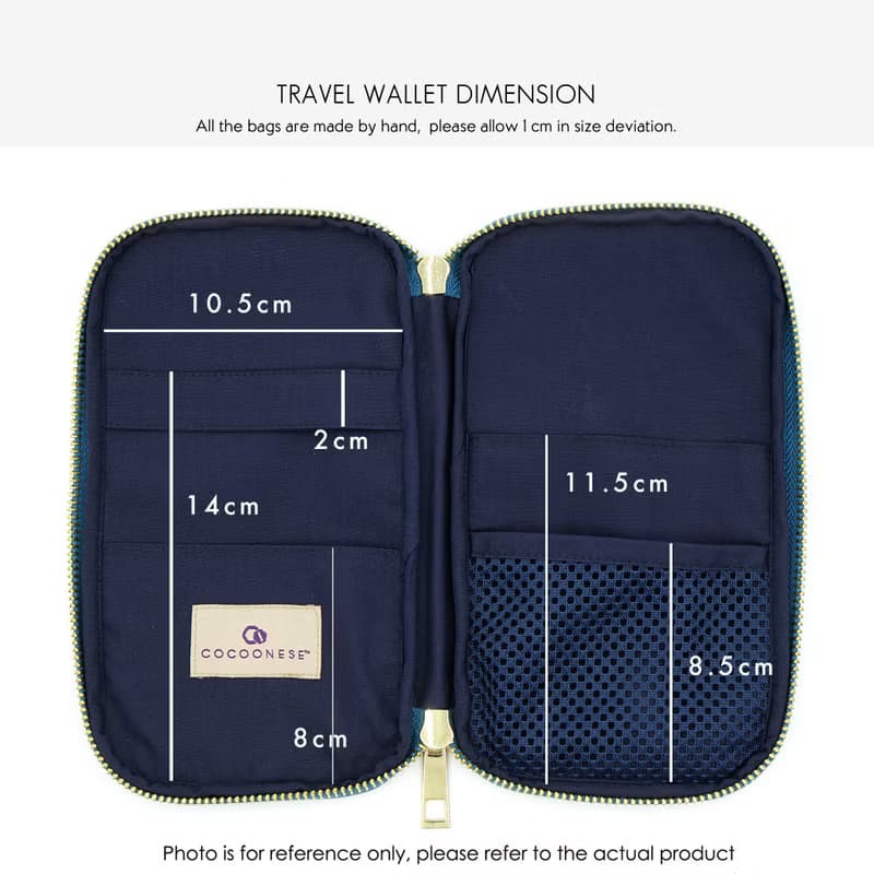 【新加坡製】拉鍊護照 收納包 - 扇宇 粉