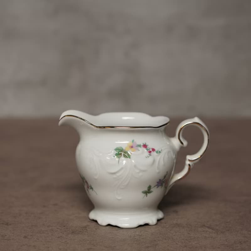 波蘭Wawel玫瑰浮雕雙人茶具組含溫茶器/茶杯組