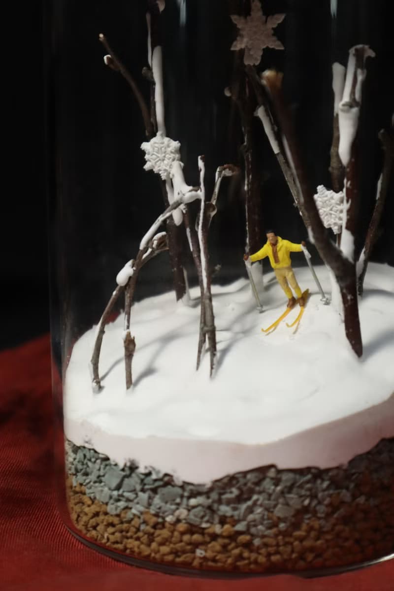 【微景觀】冬日奶霜 - 聖誕禮物/交換禮物/生日禮物/滑雪/雪地