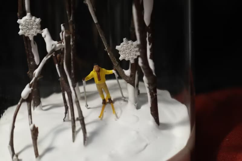 【微景觀】冬日奶霜 - 聖誕禮物/交換禮物/生日禮物/滑雪/雪地