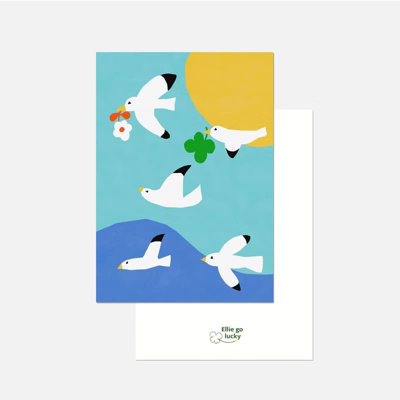 Illustration Postcard C-set 12 pieces