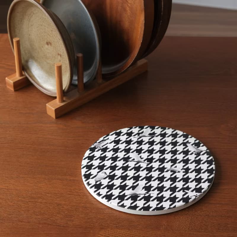 【錦源興】千鳥陶瓷防滑鍋墊 l 隔熱墊 止滑墊 圓形鍋墊 新居賀禮