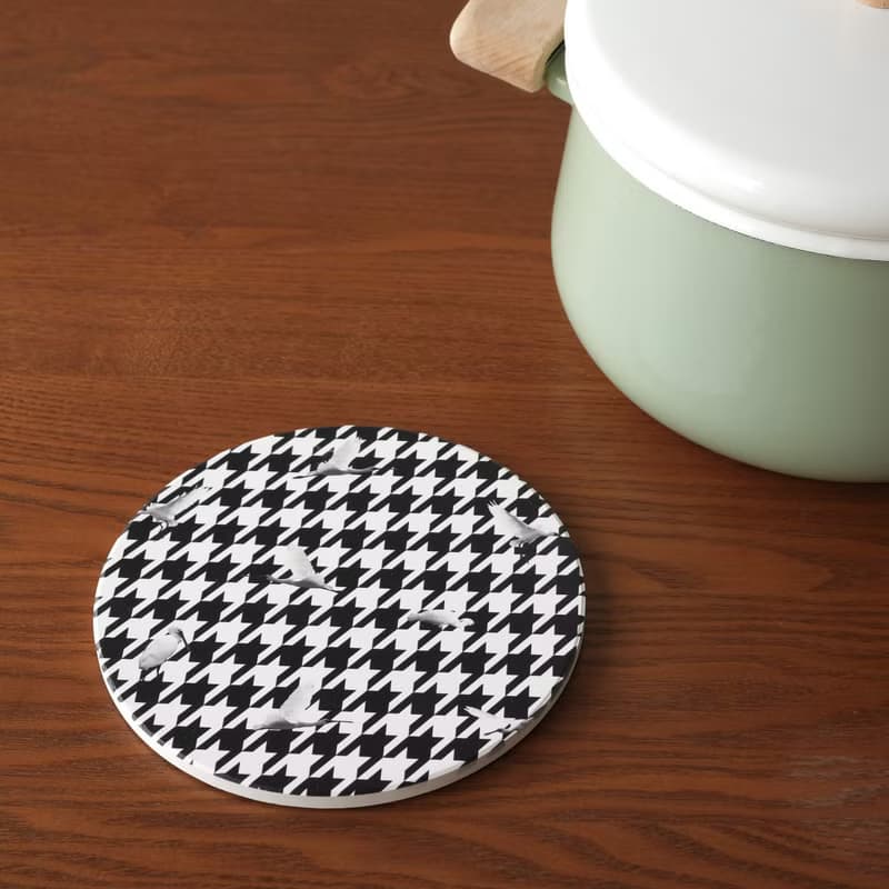 【錦源興】千鳥陶瓷防滑鍋墊 l 隔熱墊 止滑墊 圓形鍋墊 新居賀禮