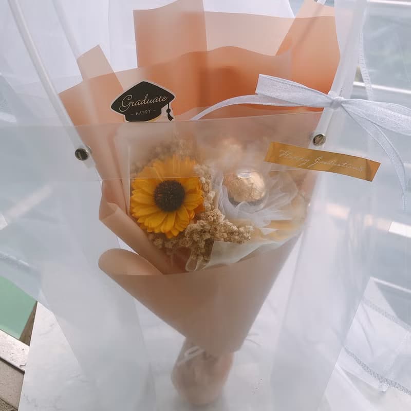 sunshine乾燥花束 金莎花束 金莎花 情人節禮物 畢業 告白花束