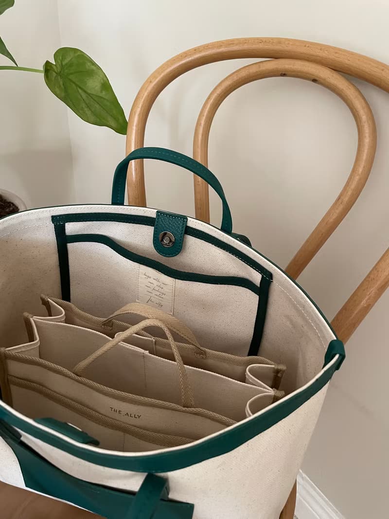 韓國 The Ally | INNER BAG內袋(大) | 米/黑 |適合Blair Bag使用