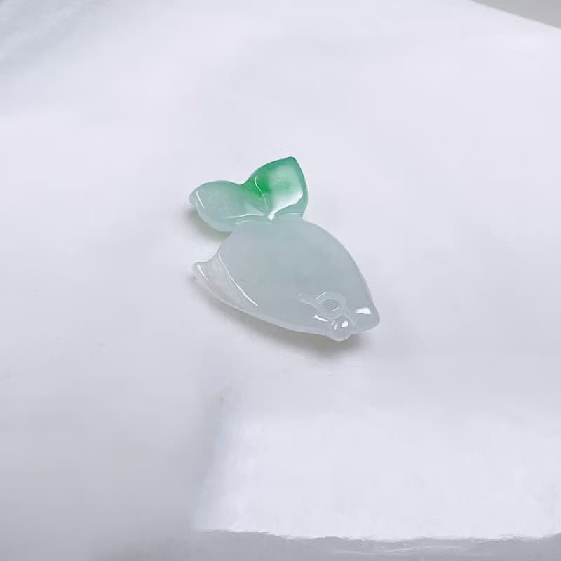 冰飄陽綠翡翠小魚 | 天然緬甸A貨翡翠 | 送禮