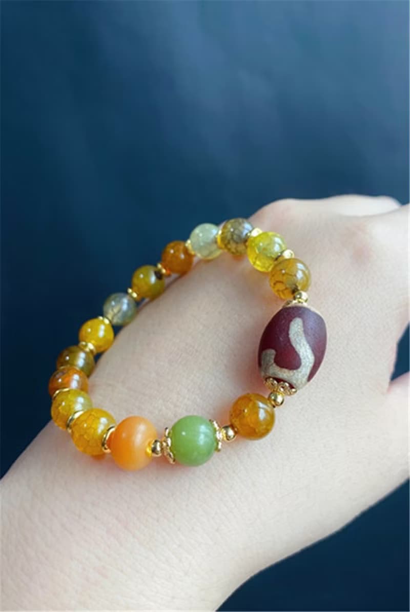 火供 財勾如意 設計款 手鍊 天珠 吉祥 圓滿 財富 天然石