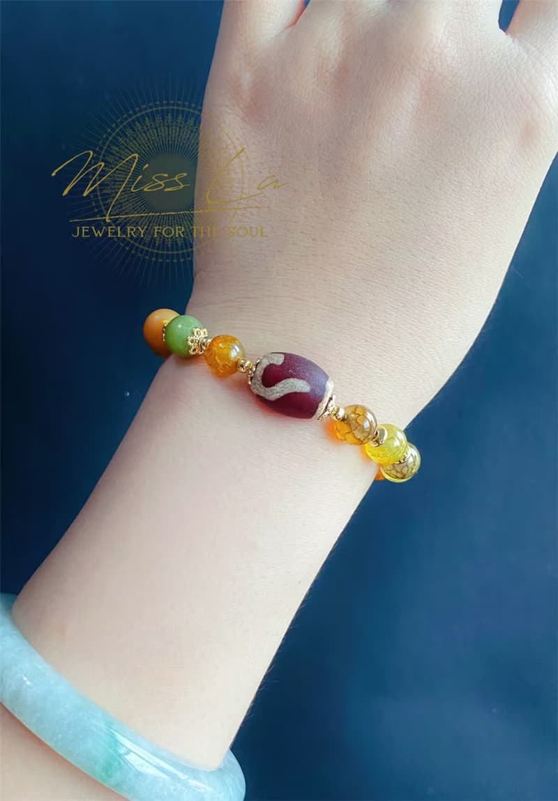 火供 財勾如意 設計款 手鍊 天珠 吉祥 圓滿 財富 天然石