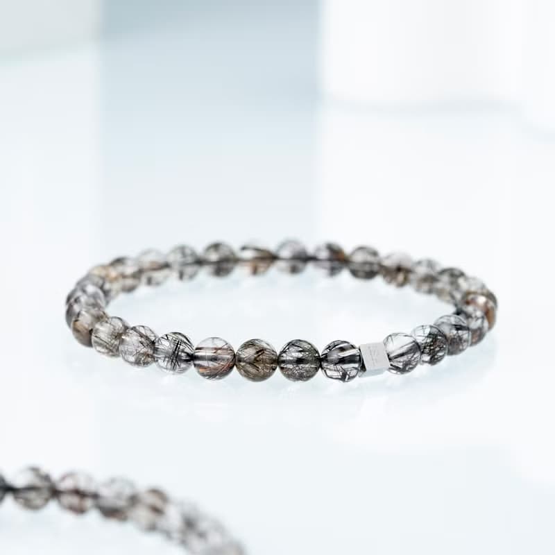 透體黑銅鈦 | 能量水晶手串 | 5.5-6.5mm