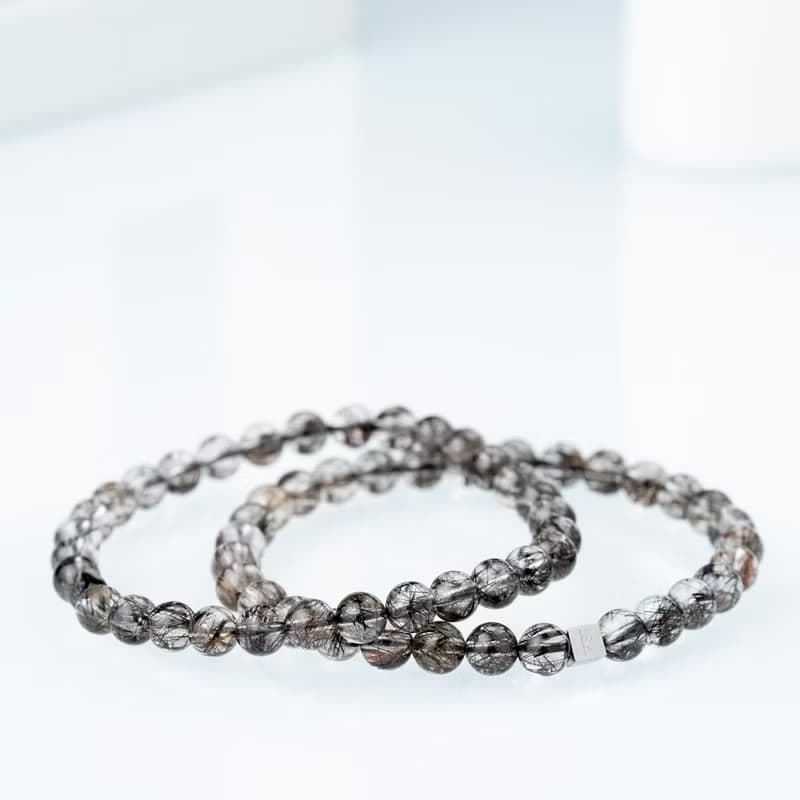 透體黑銅鈦 | 能量水晶手串 | 5.5-6.5mm