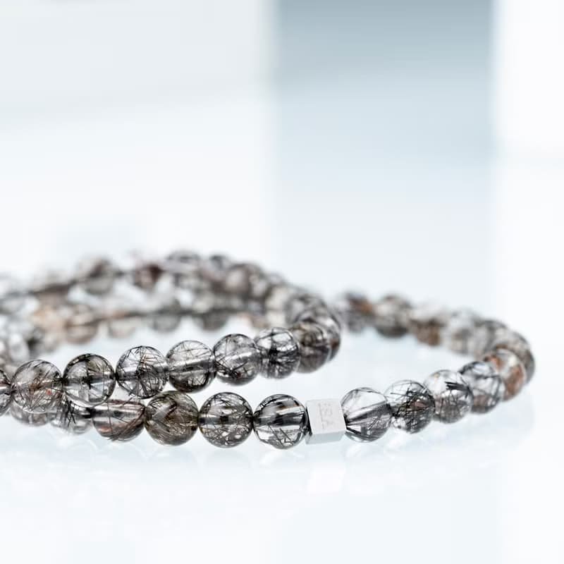 透體黑銅鈦 | 能量水晶手串 | 5.5-6.5mm