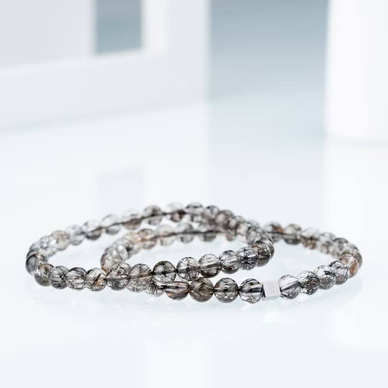 透體黑銅鈦 | 能量水晶手串 | 5.5-6.5mm