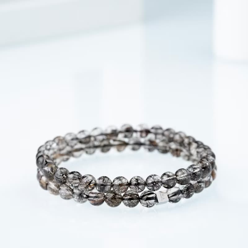 透體黑銅鈦 | 能量水晶手串 | 5.5-6.5mm