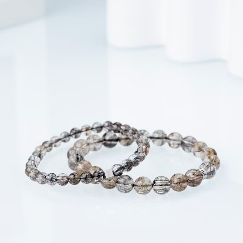 透體黑銅鈦 | 能量水晶手串 | 5.5-6.5mm