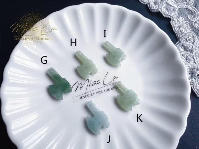 天然緬甸玉 翡翠 斧頭 府上有錢 除穢 砍小人 爛桃花 隨意扣 硃砂