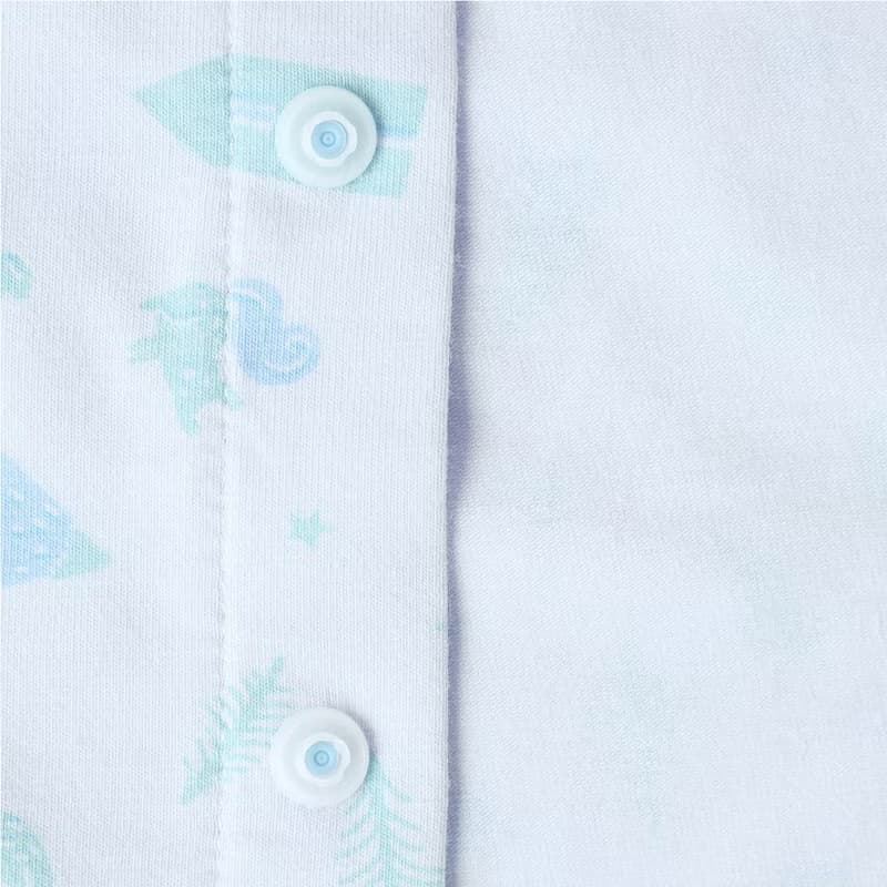 【SISSO有機棉】北歐小兔好好穿兩用式兔裝(小藍) 3M 6M