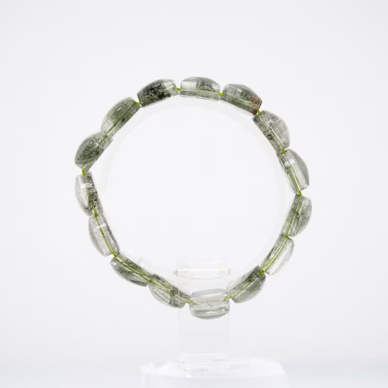 寶麗金珠寶-天然綠幽靈水晶手排