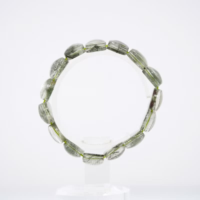 寶麗金珠寶-天然綠幽靈水晶手排