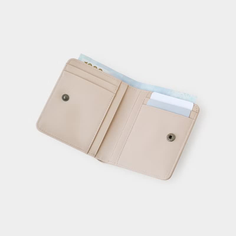 pinsel mini wallet : toasted almond