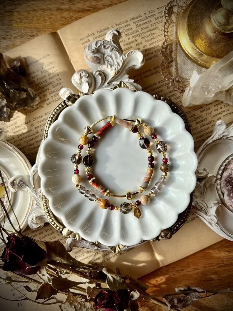 -敦煌戈壁-天然水晶手鏈/黃銅手鍊