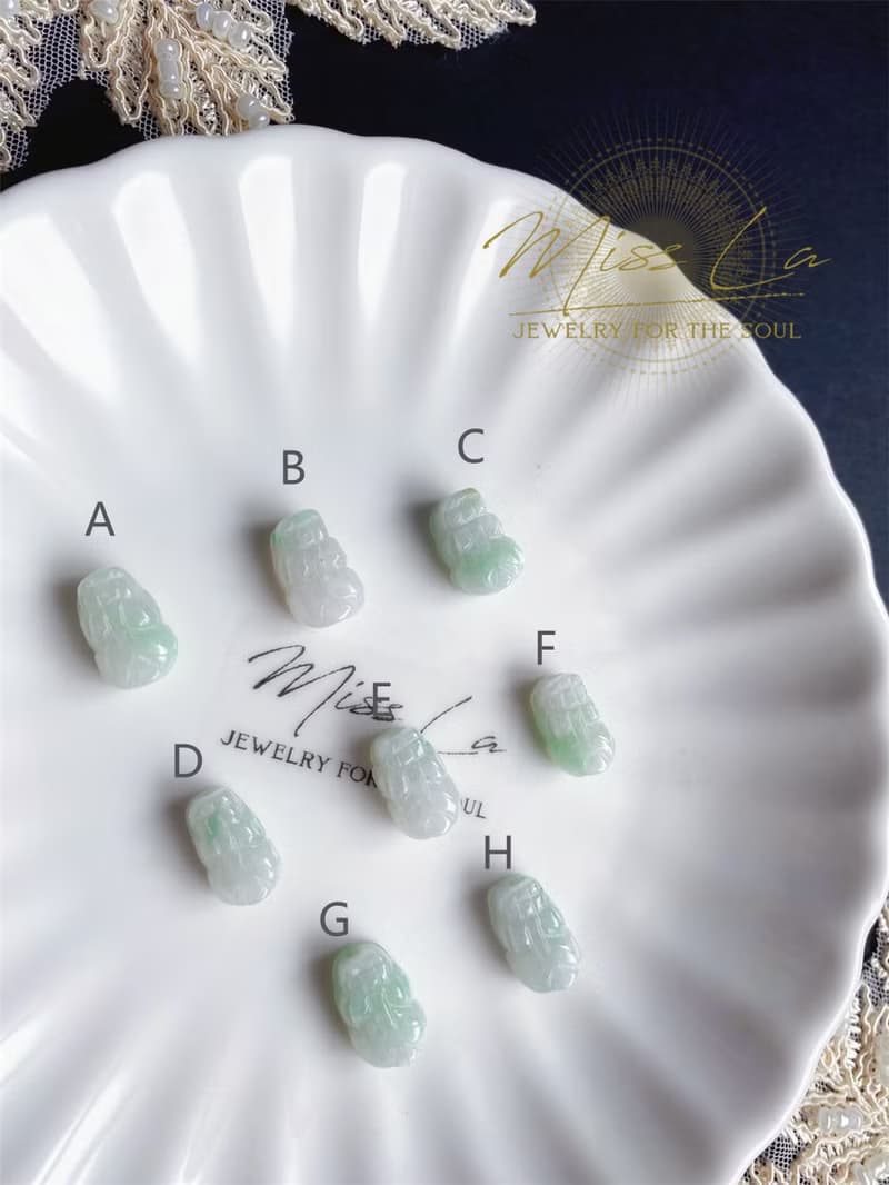 開運 招財 天然緬甸玉 翡翠 貔貅 金髮晶 禮物 水晶 手鍊