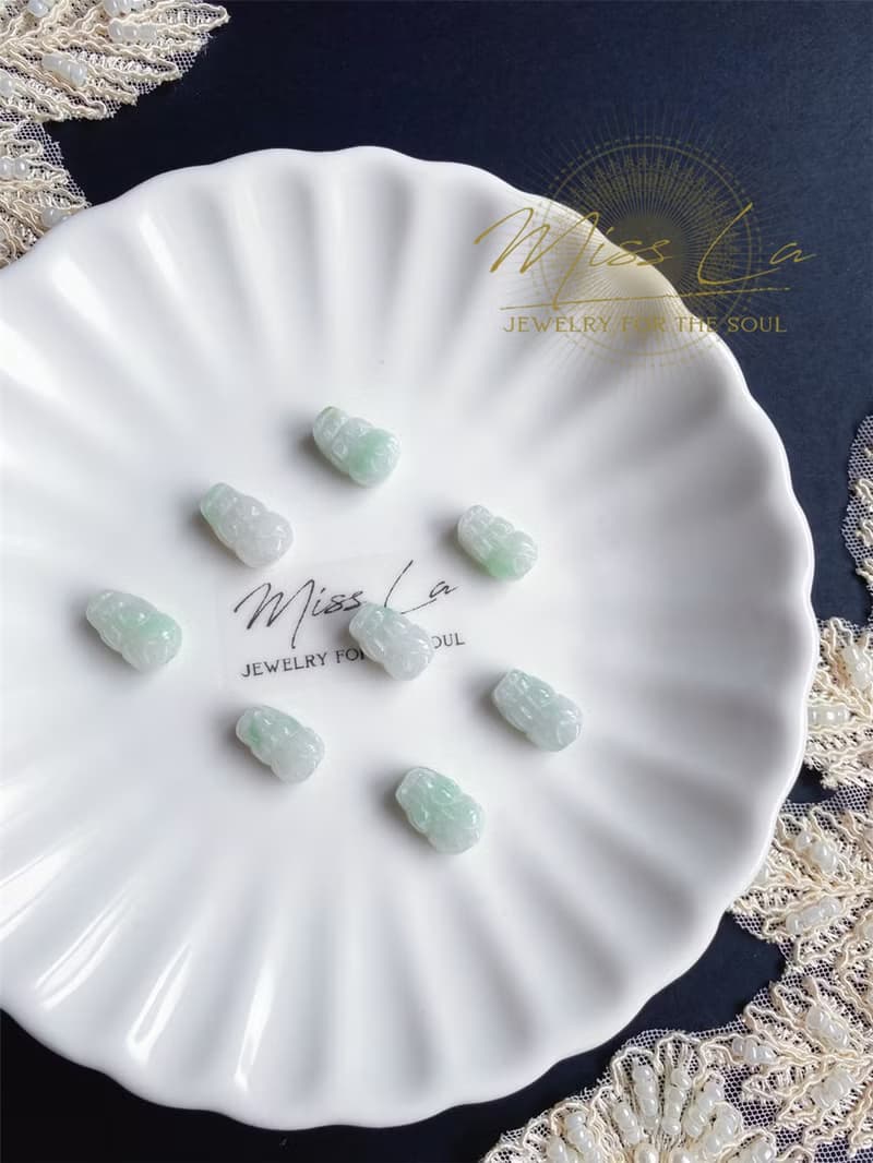 開運 招財 天然緬甸玉 翡翠 貔貅 金髮晶 禮物 水晶 手鍊