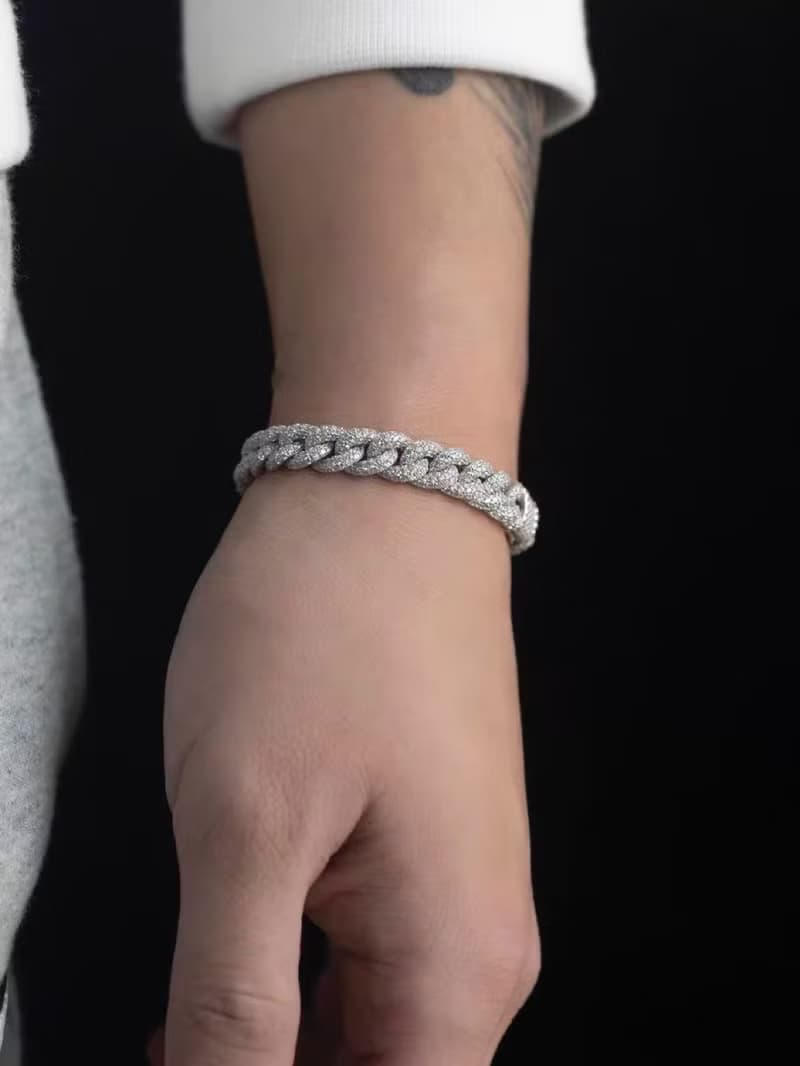 Wbj 8mm泡泡鑲嵌古巴手鍊 手環