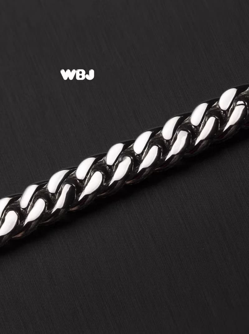 Wbj 8mm泡泡鑲嵌古巴手鍊 手環