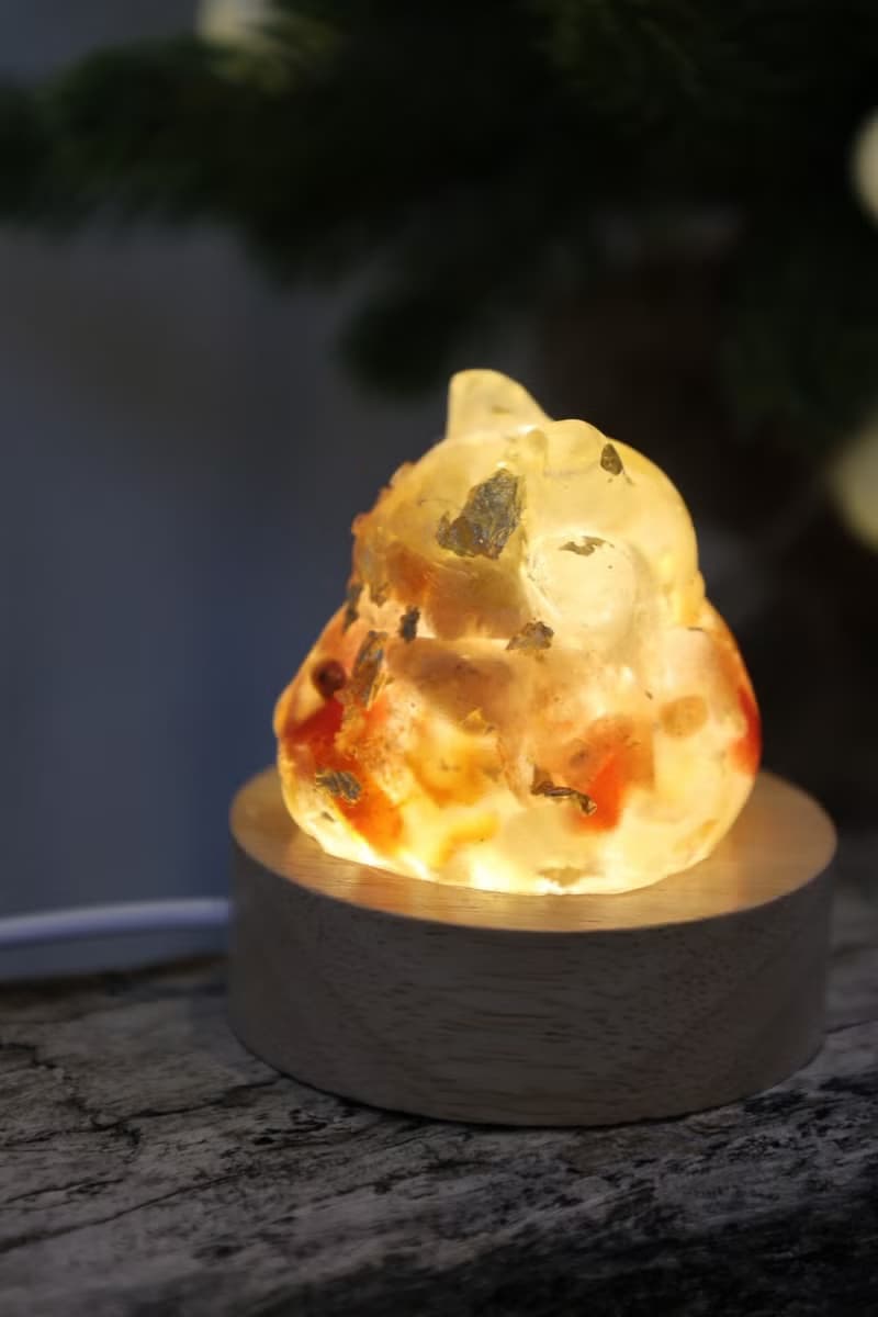 【快速出貨】鴻運當頭日式寶石瑪瑙招財貓小夜燈-財位開運