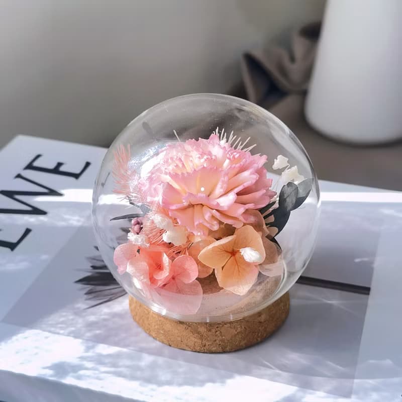蒔漫花間—花漾時光 母親節禮物 擴香花 永生花玻璃球