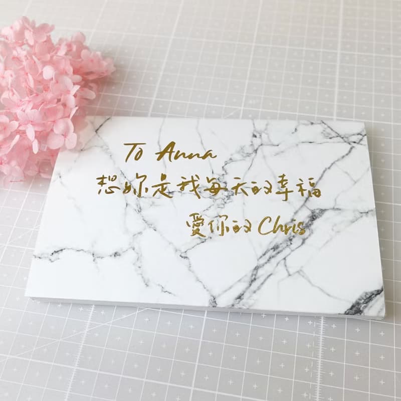 (限量專屬訂製禮物)會說話錄音卡片-手工燙金-男女友 七夕情人節