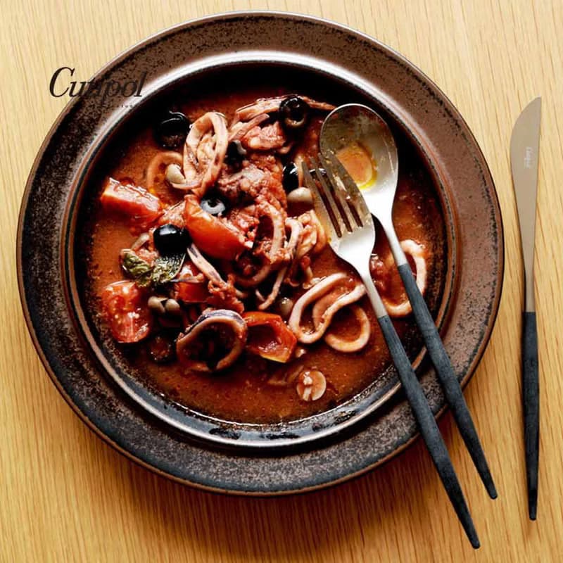 葡萄牙 Cutipol  MIO  黑銀 主餐三件組(刀叉匙)