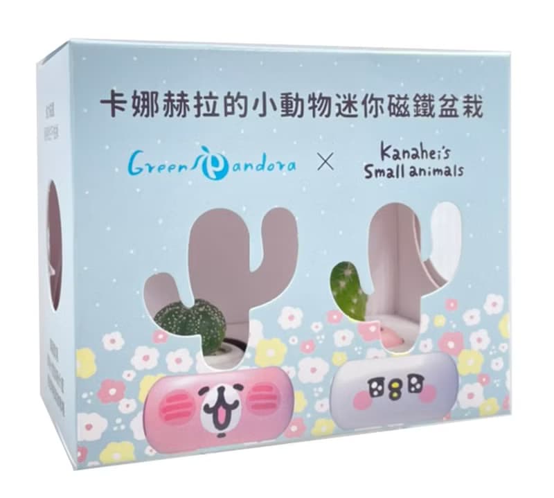 卡娜赫拉的小動物迷你磁鐵盆栽 / 療癒多肉植物/迷你盆栽