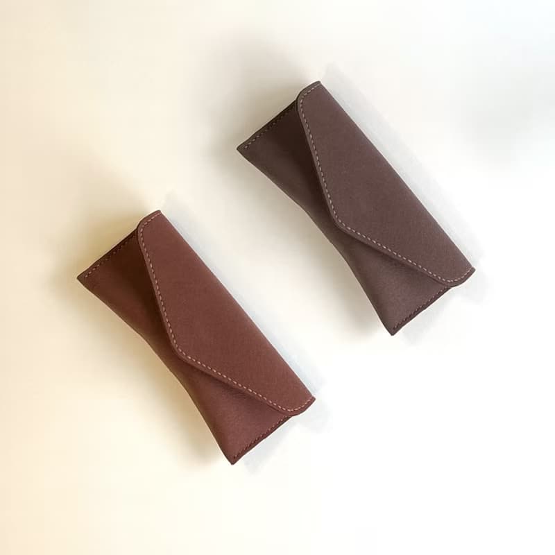 Envelpoe 素皮革質感眼鏡盒 - 聖誕森林色系 - 純色