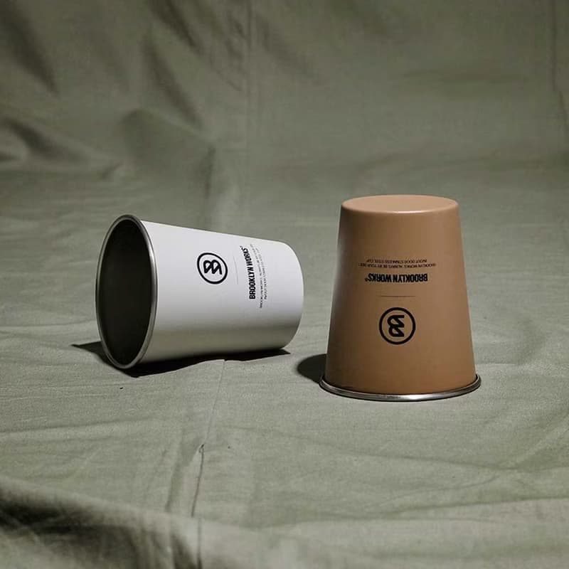BROOKLYNWORKS 不鏽鋼單杯-棕色(2入)