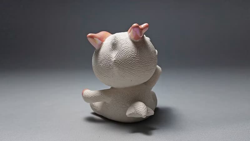 限量版【招招龍–珠光紅】招財陶藝茶寵擺件