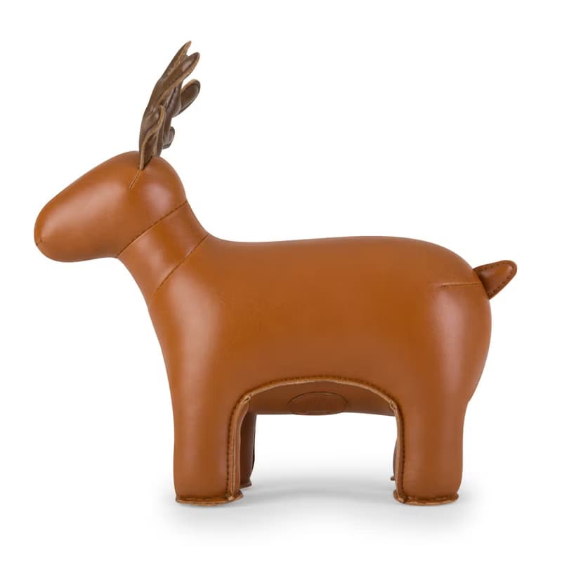 【書擋】馴鹿 Reindeer Miyo 皮革動物擺飾 | 入厝禮物