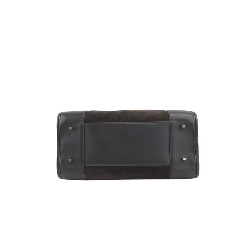 【 日本直送　名牌中古包 】LOEWE ロエベ アマソナ28 ハンドバッグ ブラウン スエード ミニボストン vintage ヴィンテージ 3s6cim